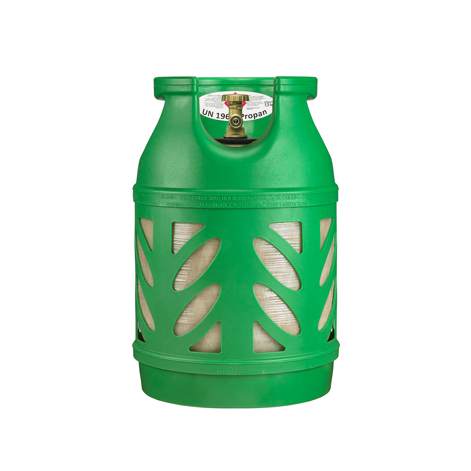 Composite Gasflasche The Green Revolution 7,5 kg Deutsches Standardventil  (2020)